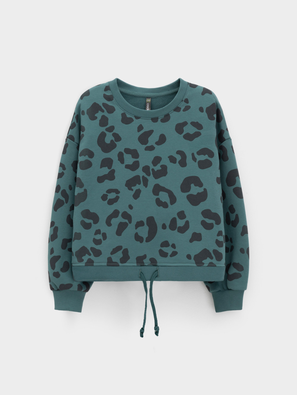 Свитшоты для девочки, артикул: КР 302905, цвет: зеленый, фото 2