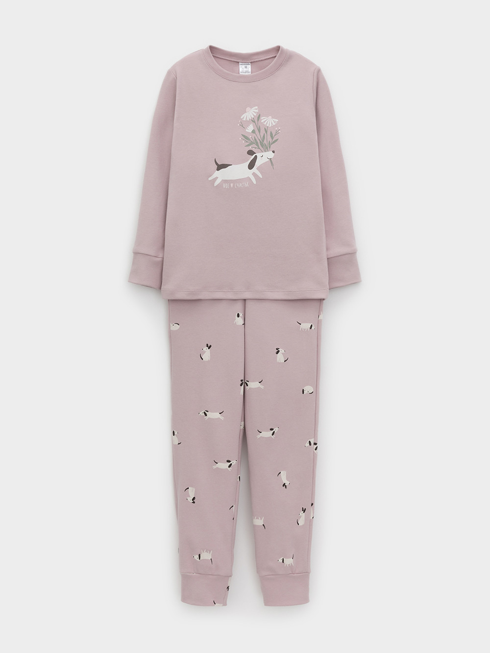 Пижама для девочки, артикул: К 1541, цвет: розовый, фото 2