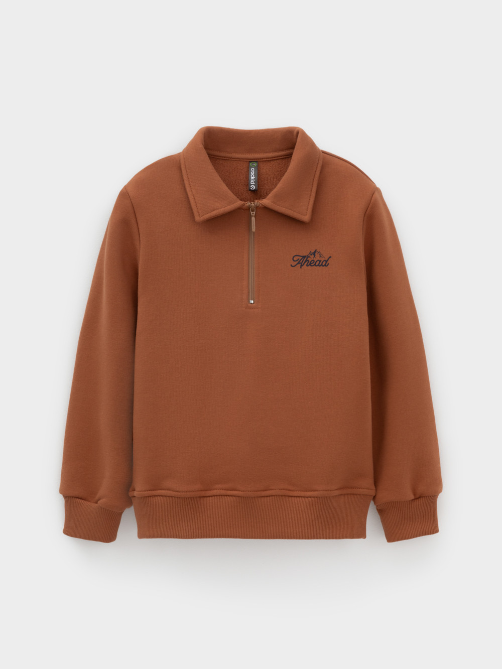 Свитшоты для мальчика, артикул: КР 302798, цвет: коричневый, фото 2