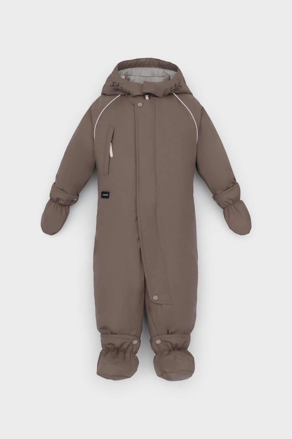 Комбинезоны утепленные для мальчика, артикул: ВК 60118/6 ГР, цвет: кофейный, фото 2