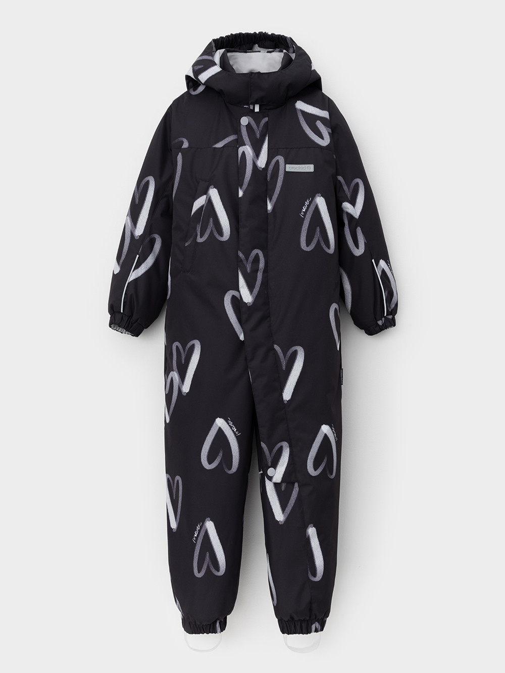 Комбинезоны утепленные для девочки, артикул: ВК 60069/н/7 УЗГ, цвет: черный3, фото 2