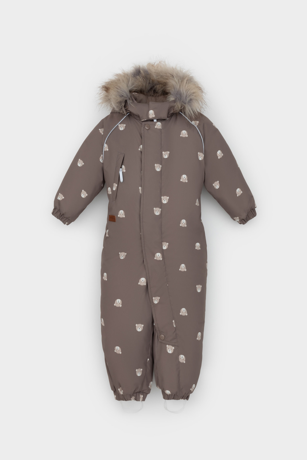 Комбинезоны утепленные для мальчика, артикул: ВК 60116/н/11 ГР, цвет: коричневый, фото 2