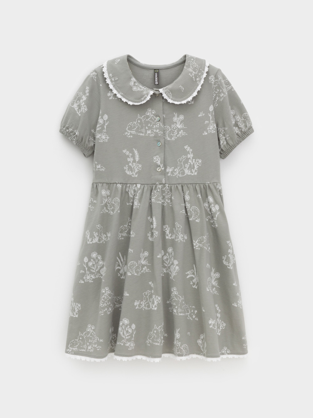 Платье для девочки, артикул: КР 5932, цвет: зеленый, фото 2