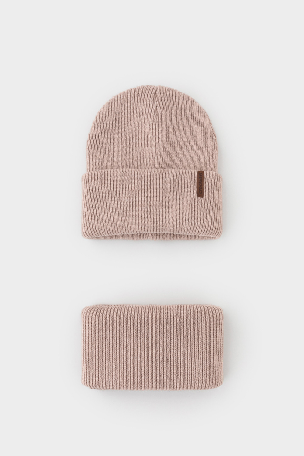 Комплект вязаный для девочки, артикул: КВ 22016/ш, цвет: бежевый, фото 2