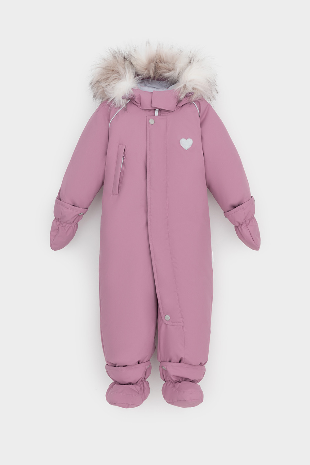 Комбинезоны утепленные для девочки, артикул: ВК 60106/3 УЗГ, цвет: фиолетовый, фото 2