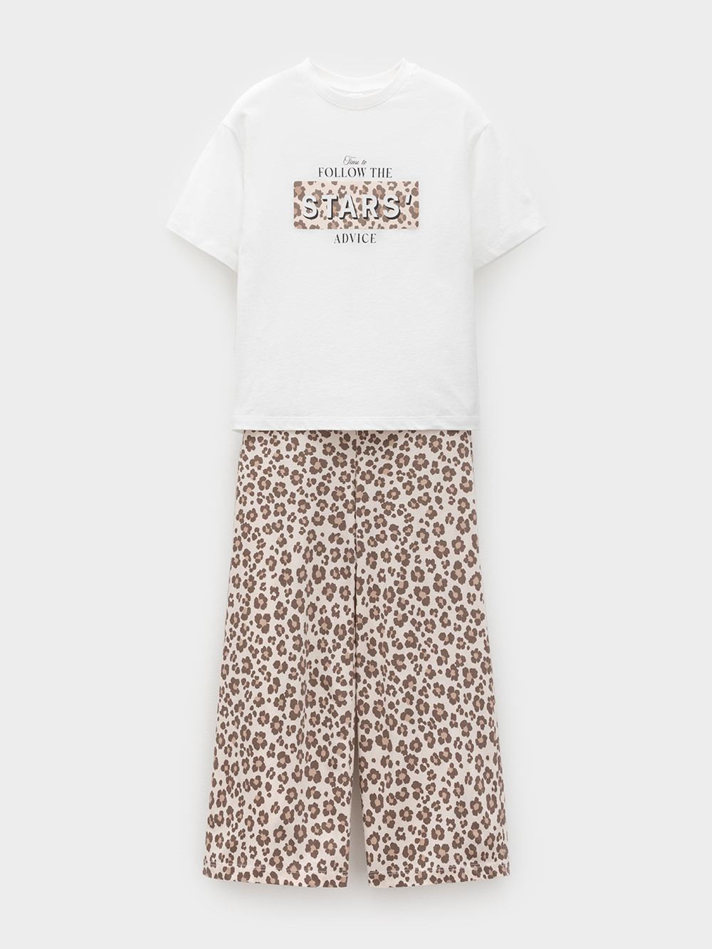 Пижама для девочки, артикул: МП 1666, цвет: сахар, фото 2