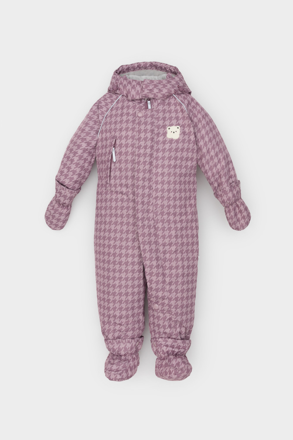 Комбинезоны утепленные для девочки, артикул: ВК 60114/н/2 УЗГ, цвет: фиолетовый, фото 2