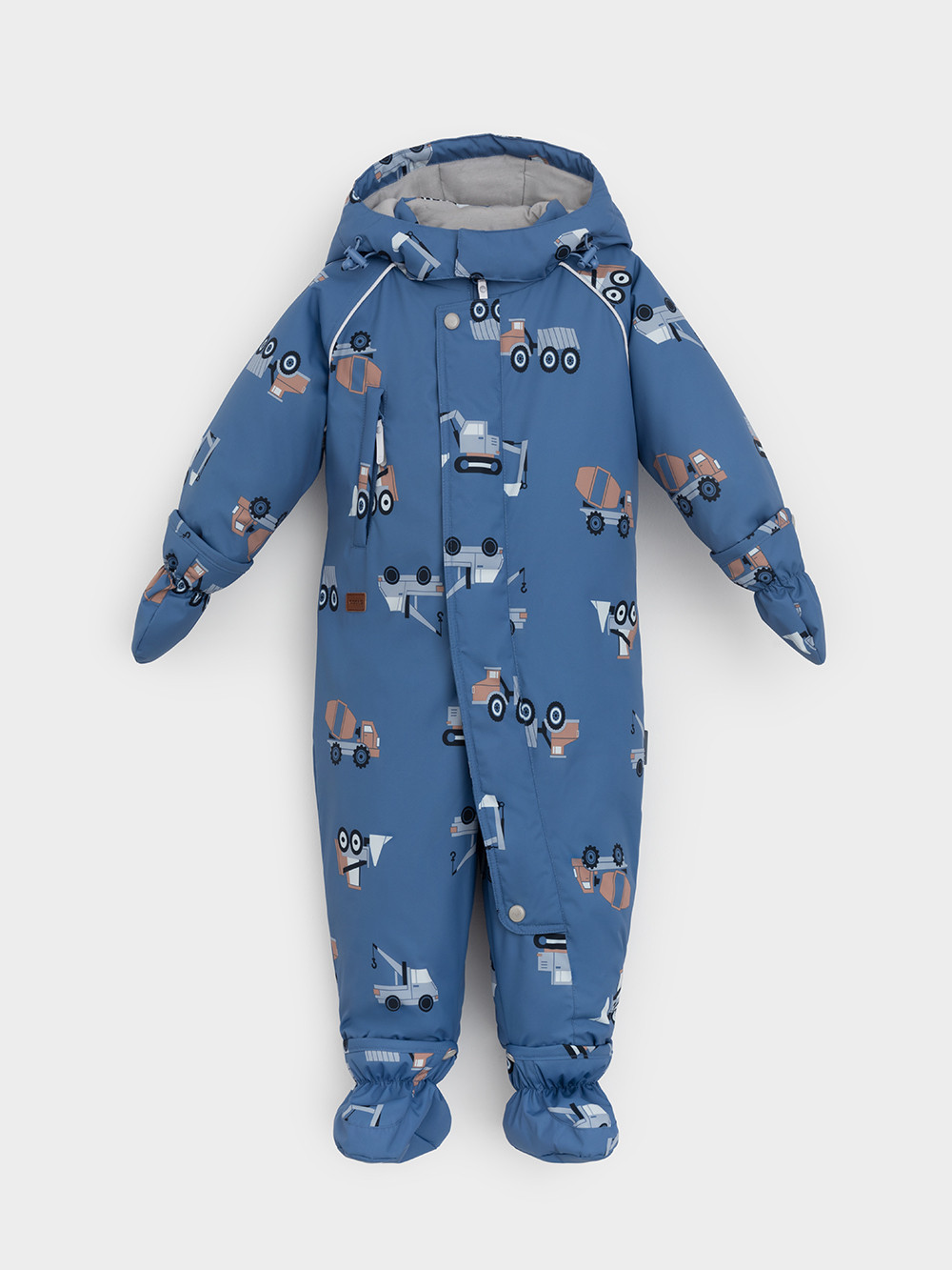 Комбинезоны утепленные для мальчика, артикул: ВК 60032/н/64 Ал, цвет: голубой, фото 2