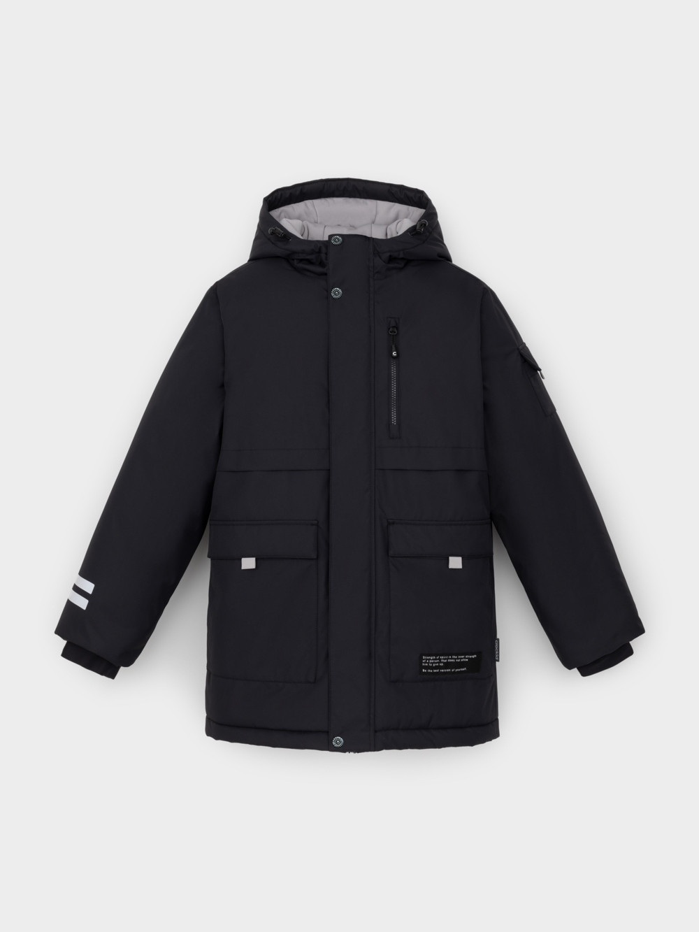 Куртки для мальчика, артикул: ВК 36105/3 ГР (104-122), цвет: черный, фото 2