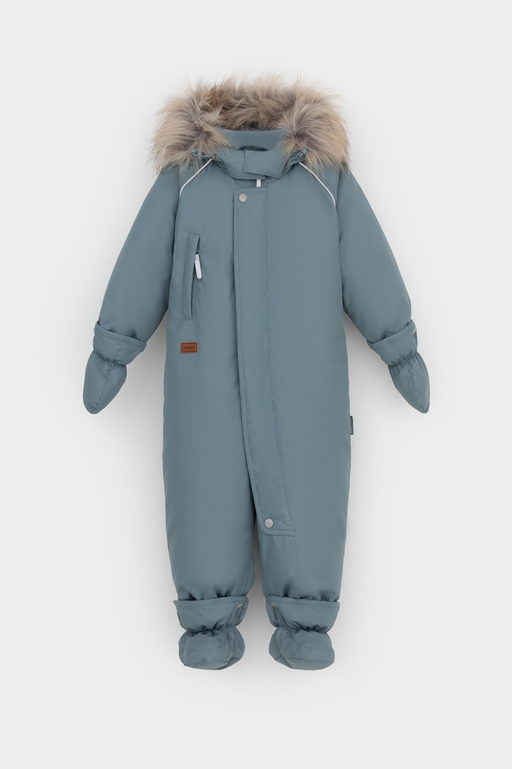 Комбинезоны утепленные для мальчика, артикул: ВК 60106/4 УЗГ, цвет: зеленый, фото 2