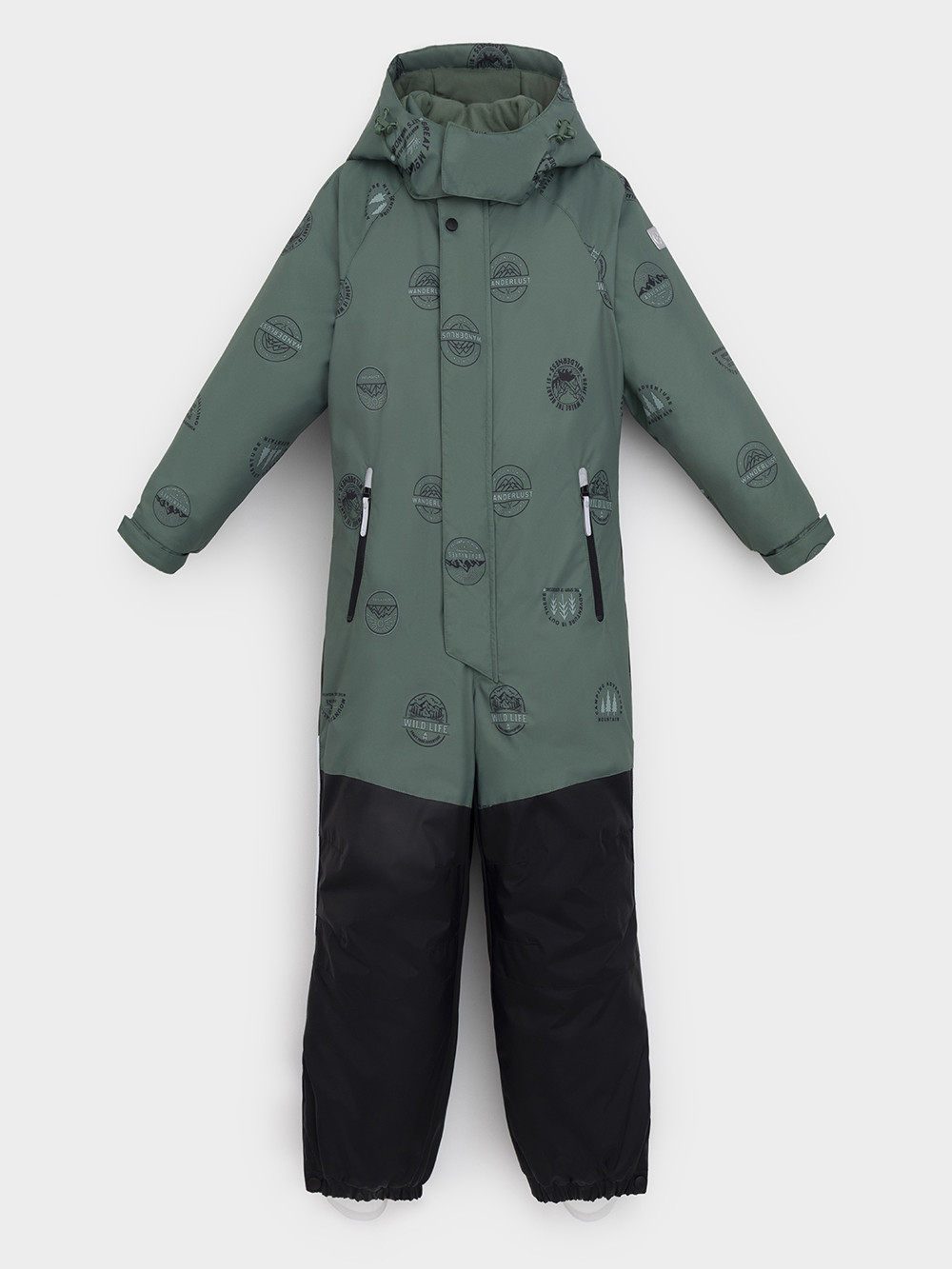 Комбинезоны утепленные для мальчика, артикул: ВК 60127/н/5 УЗГ, цвет: зеленый, фото 2