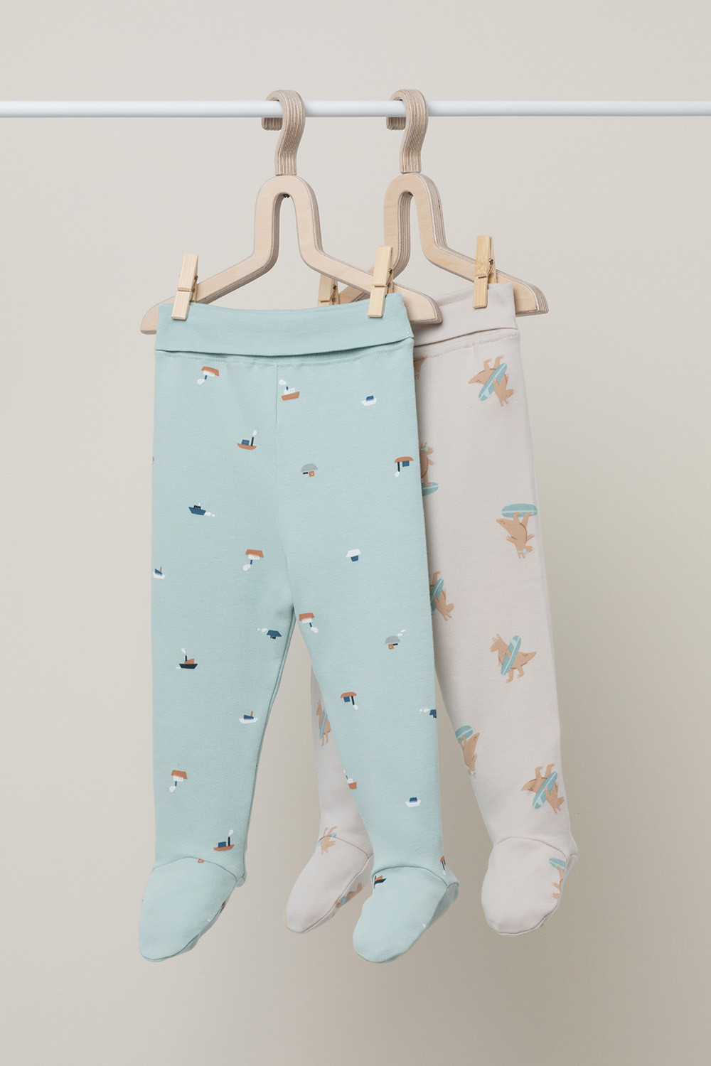 Ползунки для новорожденных, артикул: К 400220-2уп, цвет: голубой, фото 2