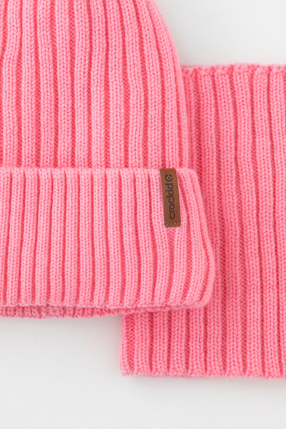 Комплект вязаный для девочки, артикул: КВ 22015/ш, цвет: розовый, фото 2