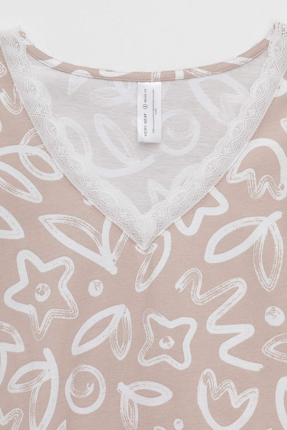 Сорочки ночные женские для мам, артикул: Е 10015/24, цвет: бежевый, фото 2