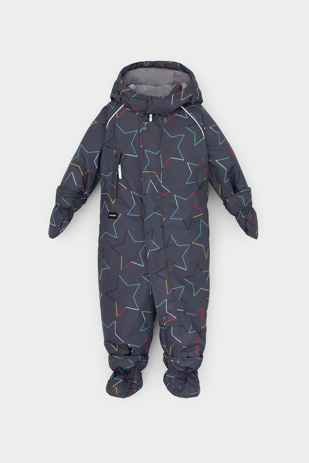 Комбинезоны утепленные для мальчика, артикул: ВК 60113/н/11 УЗГ, цвет: темно-серый, фото 2