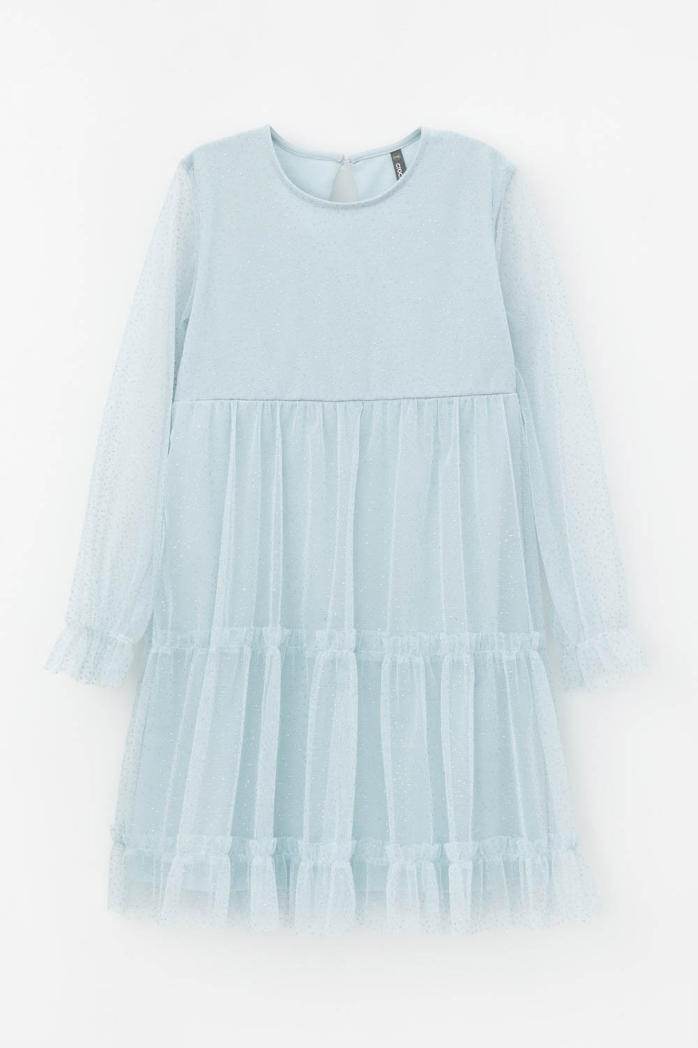 Платье для девочки, артикул: К 5854, цвет: голубой, фото 2