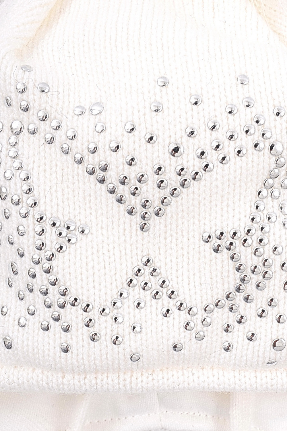 Шапка для девочки, артикул: КВ 20157/22ш, цвет: белый, фото 2