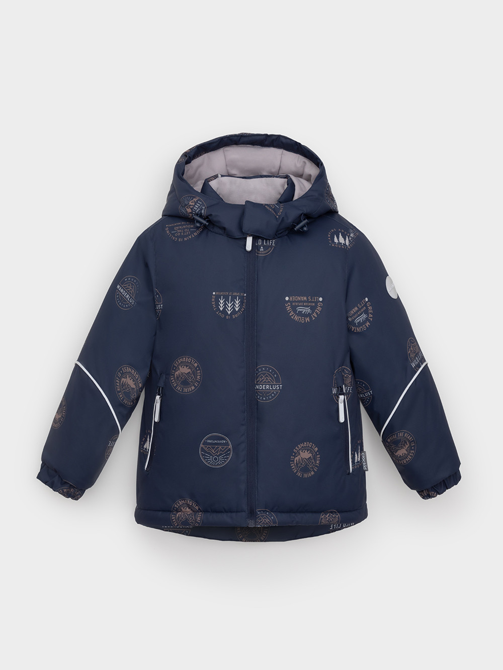 Куртки для мальчика, артикул: ВК 36090/н/5 Ал, цвет: темно-синий, фото 2