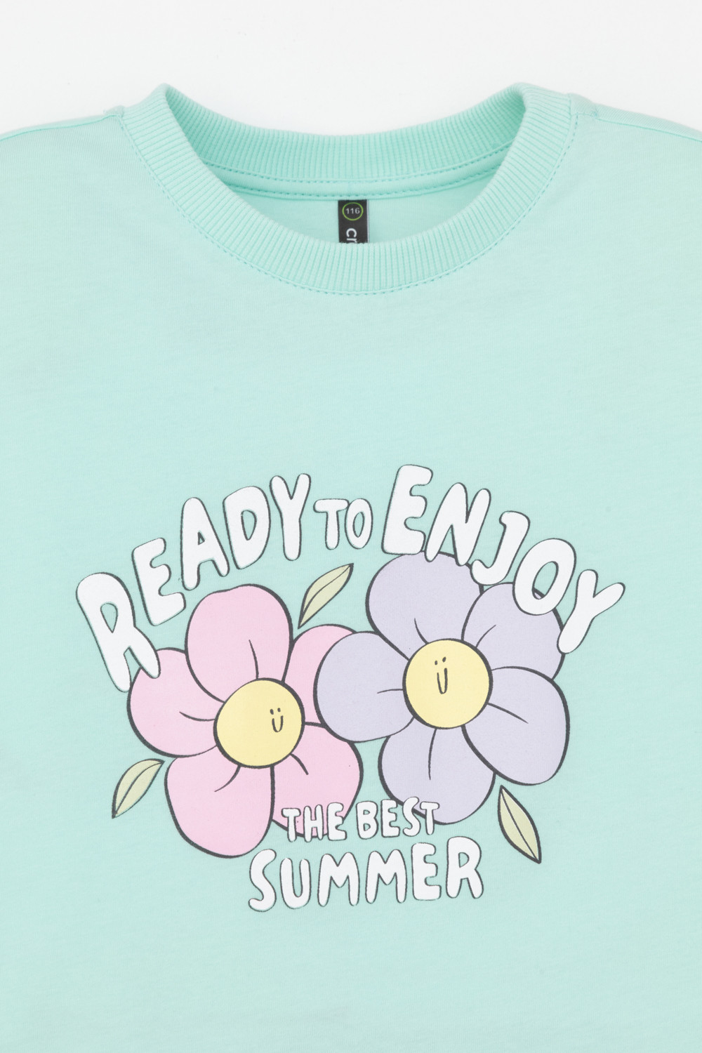 Футболка для девочки, артикул: КР 302696-1, цвет: зеленый, фото 2