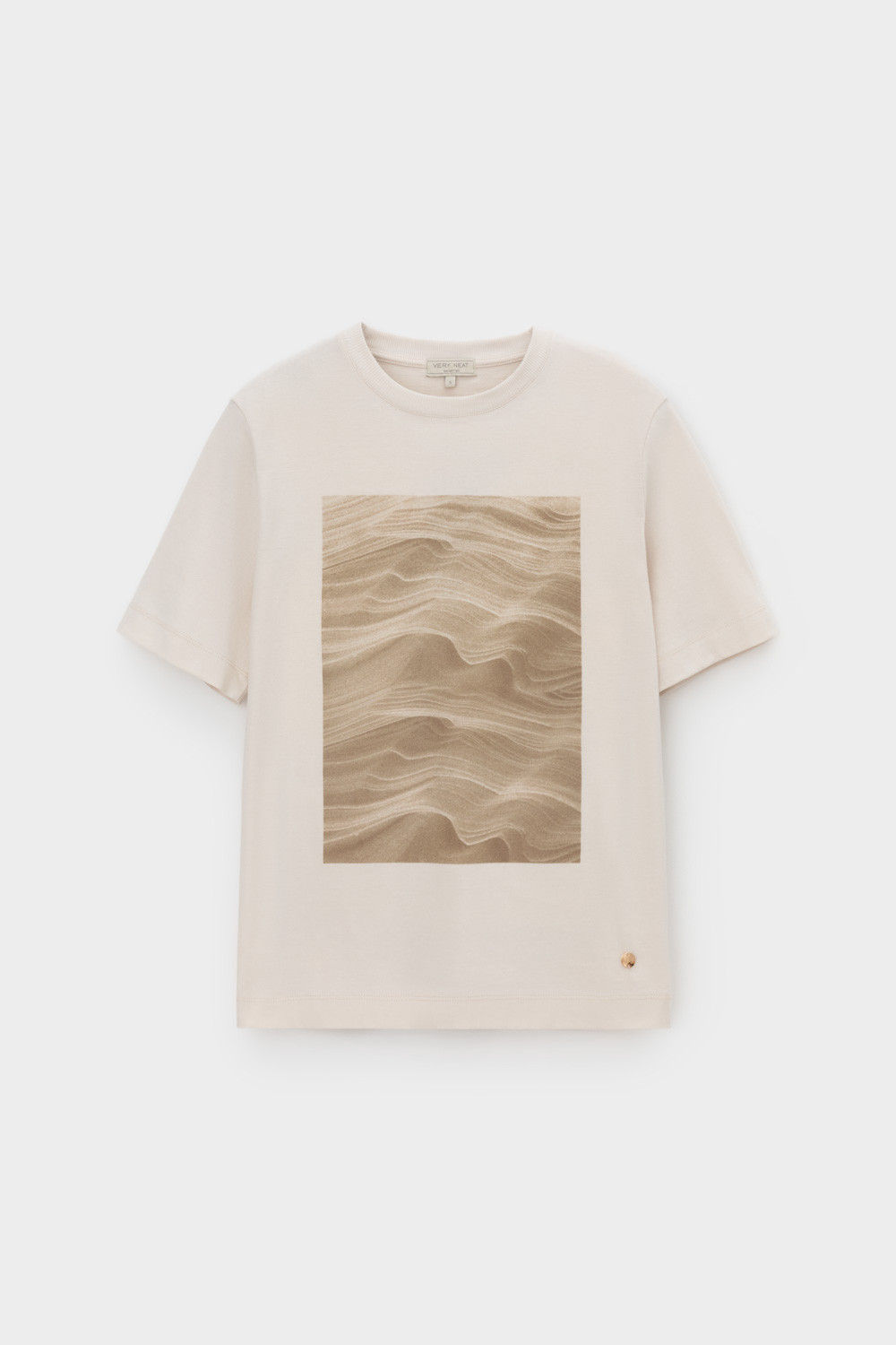 Футболки женские для мам, артикул: ЕВТ 3309, цвет: светло-бежевый, фото 2