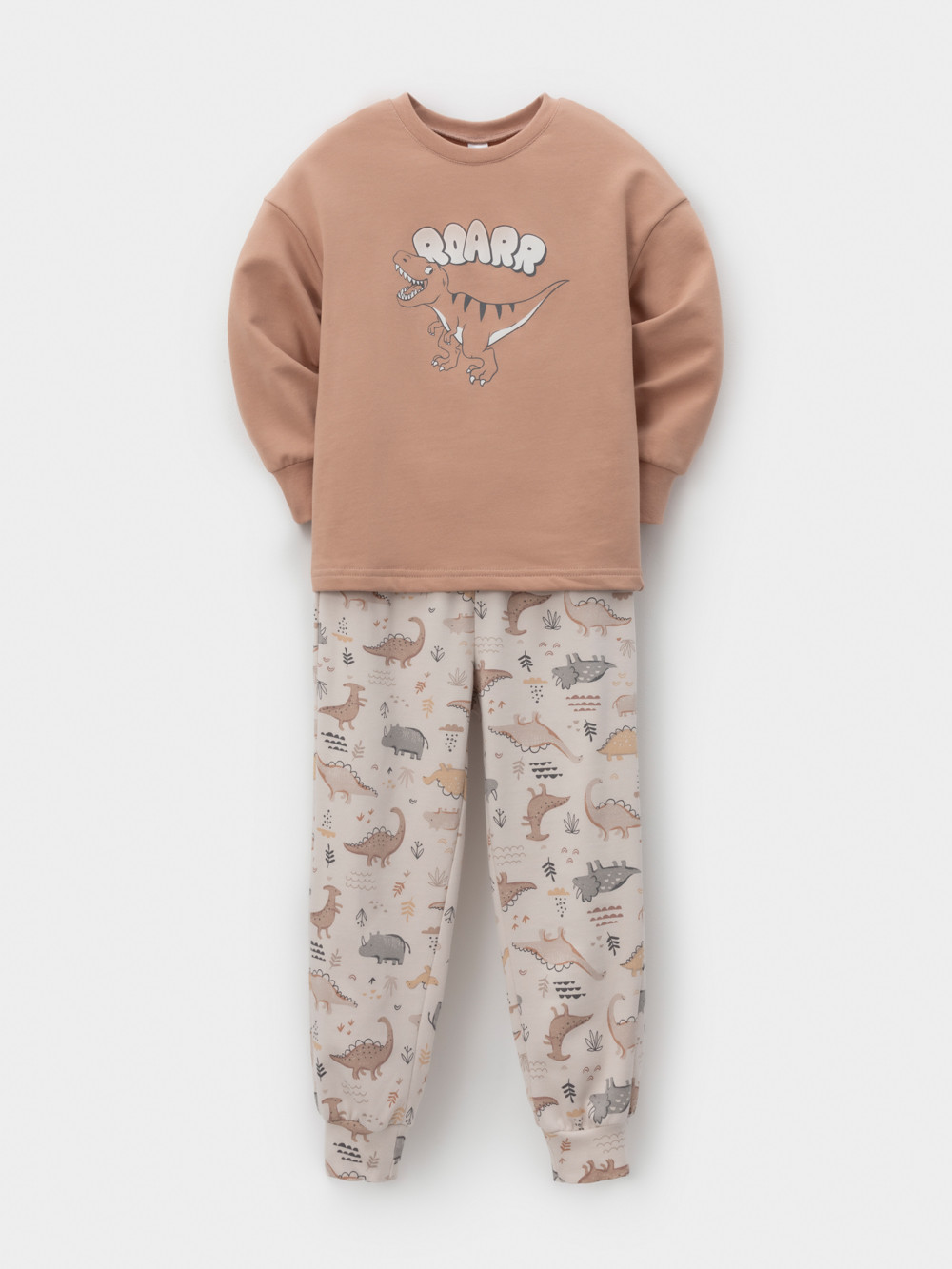 Пижама для мальчика, артикул: К 1567, цвет: коричневый, фото 2