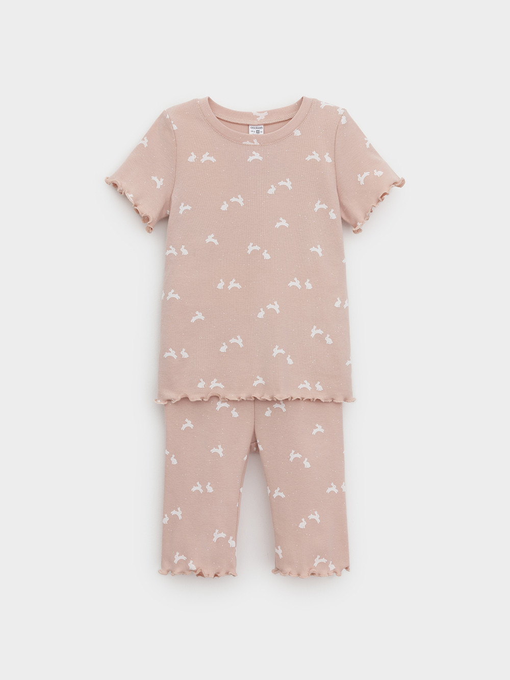 Пижама для девочки, артикул: К 1632, цвет: розовый, фото 2