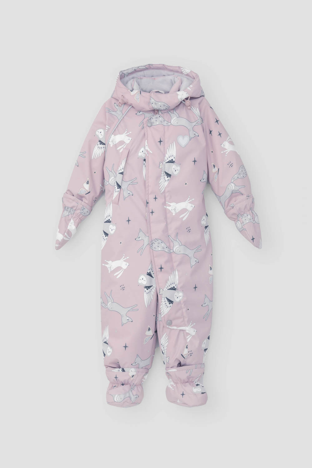 Комбинезоны утепленные для девочки, артикул: ВК 60032/н/30 Ал, цвет: розовый, фото 2