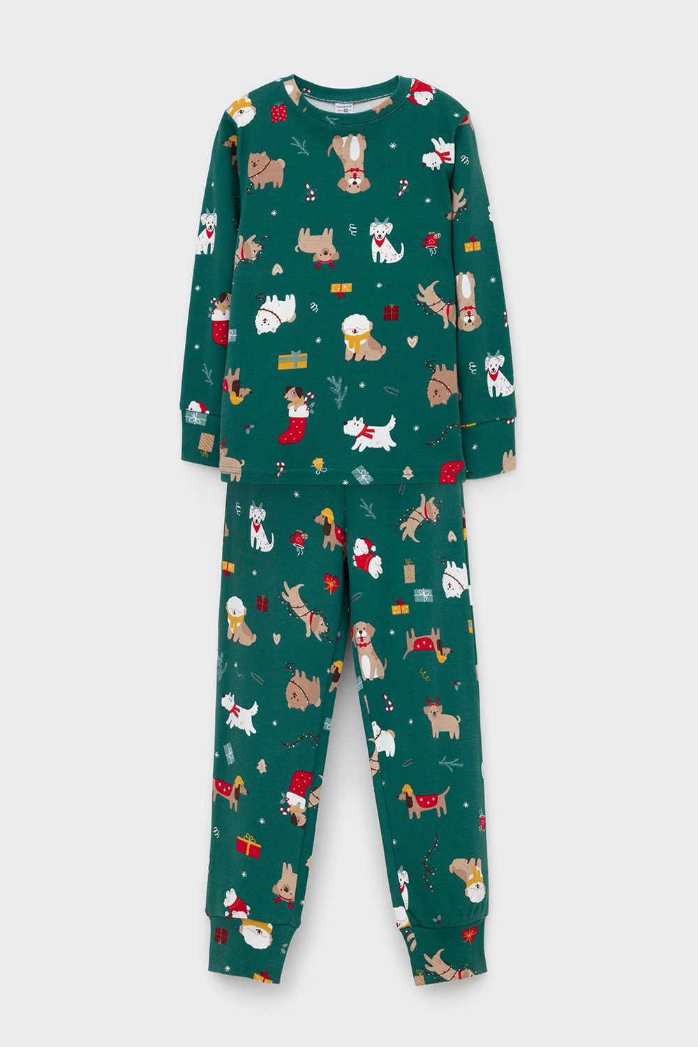 Пижама для девочки, артикул: К 1552, цвет: зеленый, фото 2