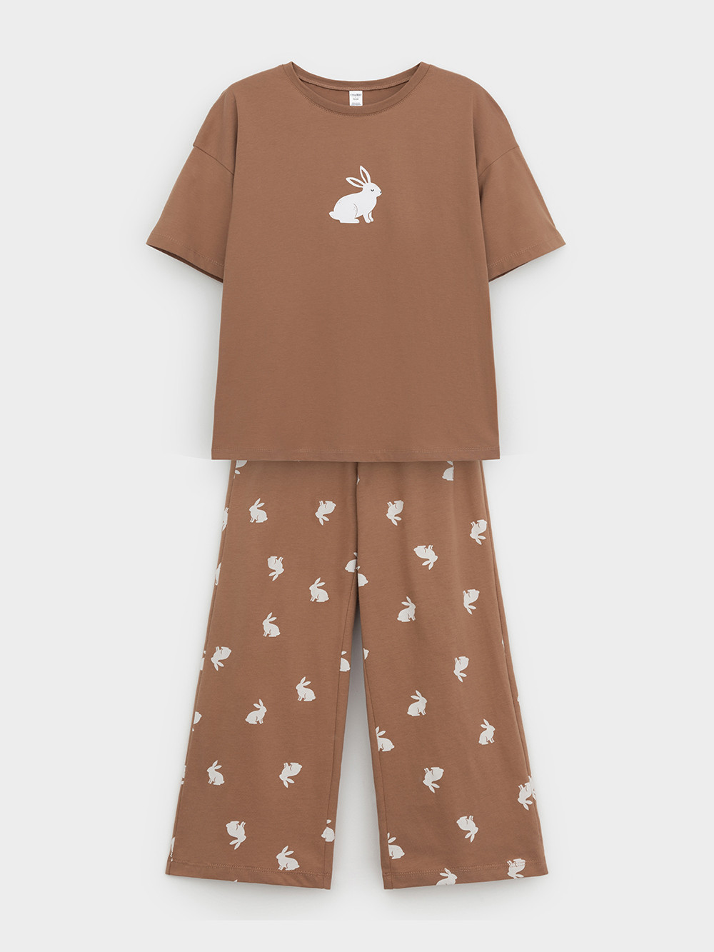 Пижама для девочки, артикул: МП 1657-1, цвет: кофейный, фото 2