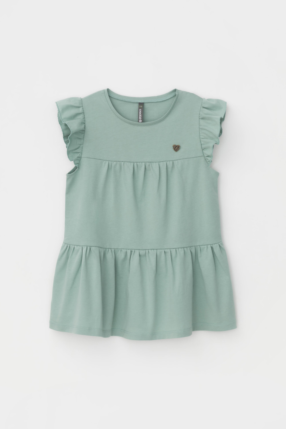 Блузка для девочки, артикул: КР 5874, цвет: минт, фото 2