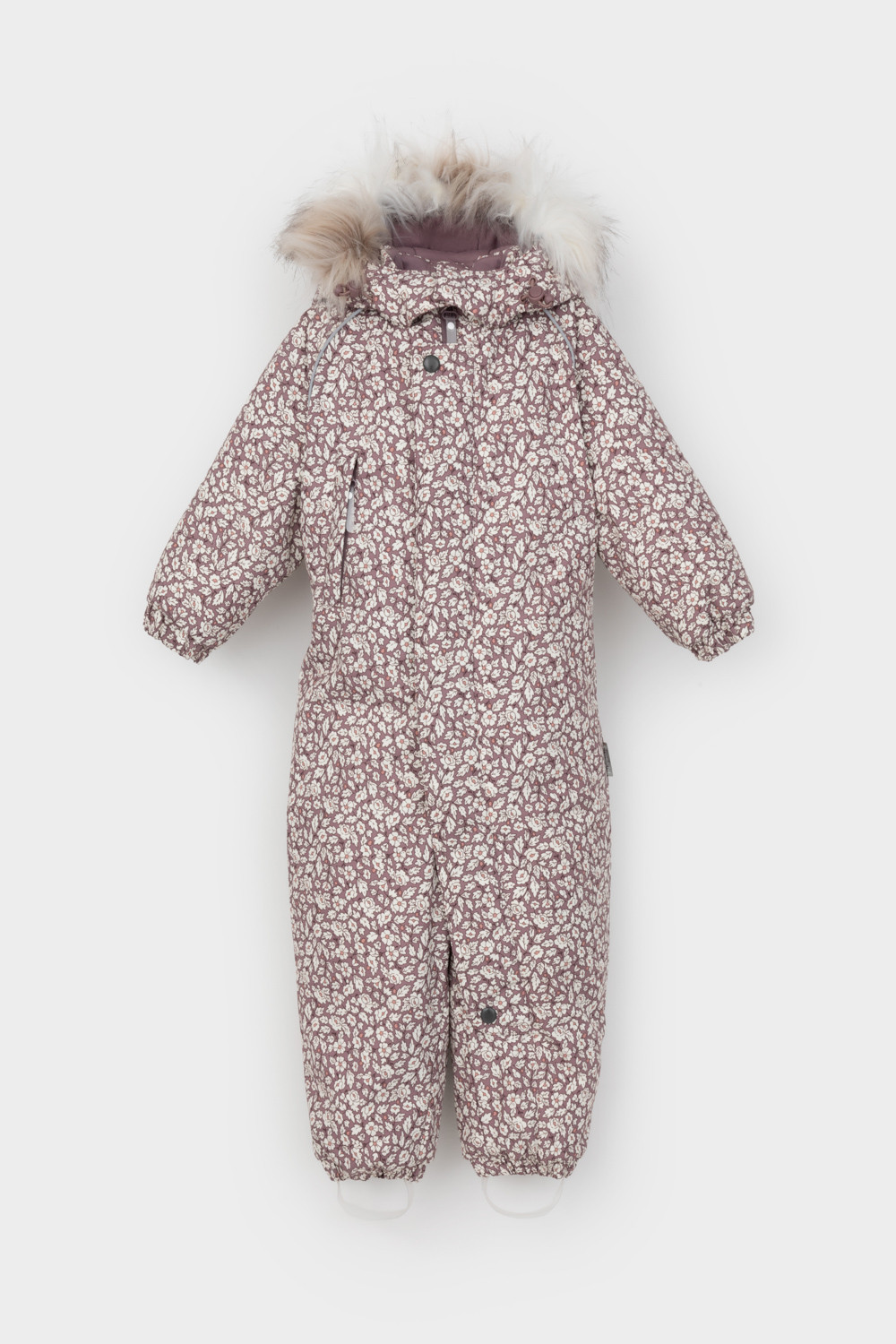 Комбинезоны утепленные для девочки, артикул: ВК 60105/н/6 ГР, цвет: розовый, фото 2