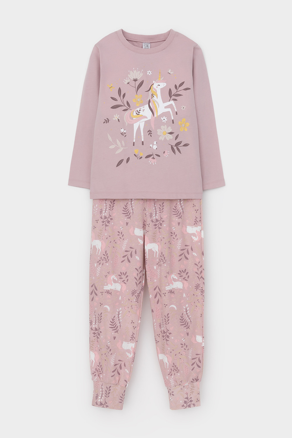 Пижама для девочки, артикул: К 1606, цвет: розовый, фото 2
