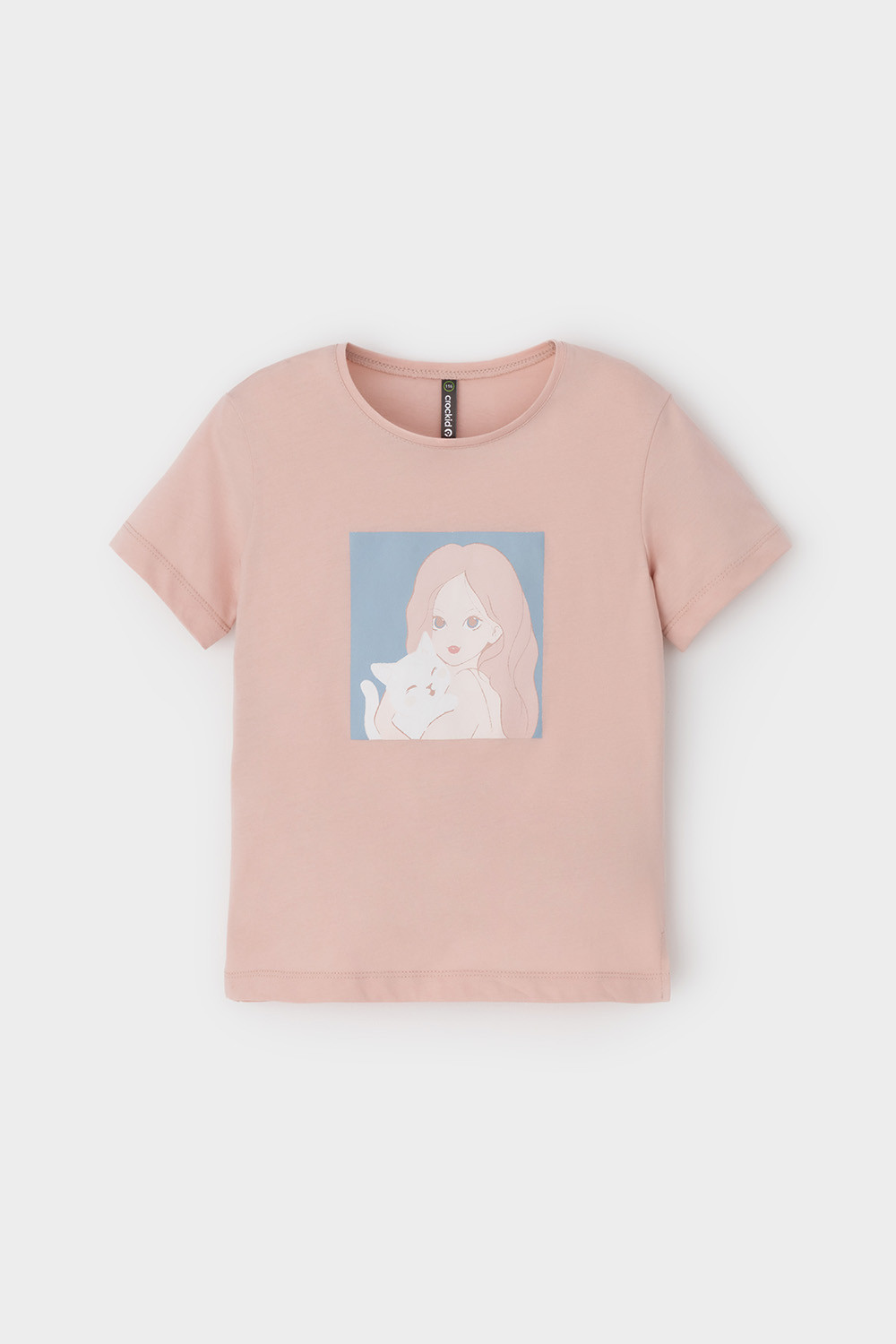 Футболка для девочки, артикул: КР 302726-1, цвет: розовый, фото 2