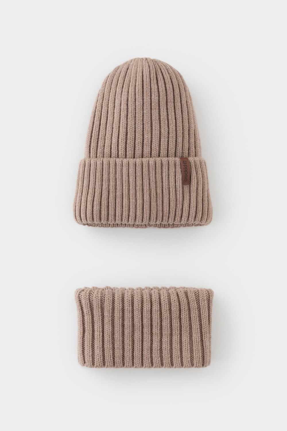 Комплекты вязаные, артикул: КВ 22015/ш, цвет: бежевый, фото 2