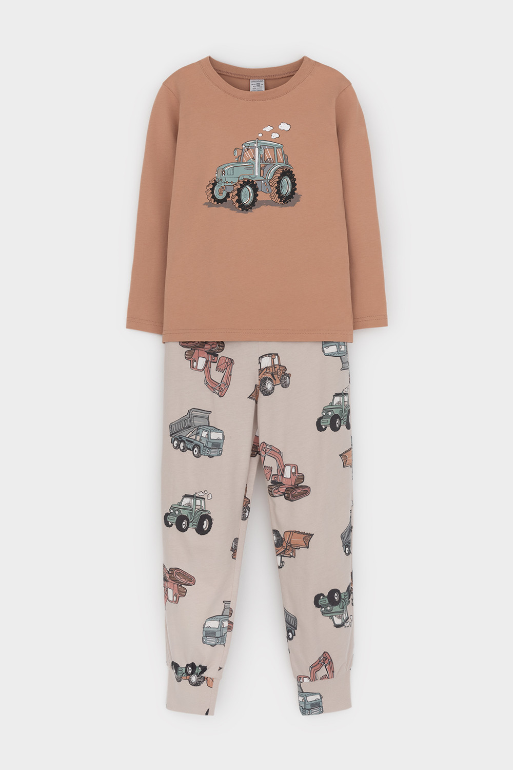 Пижама для мальчика, артикул: К 1606, цвет: коричневый, фото 2