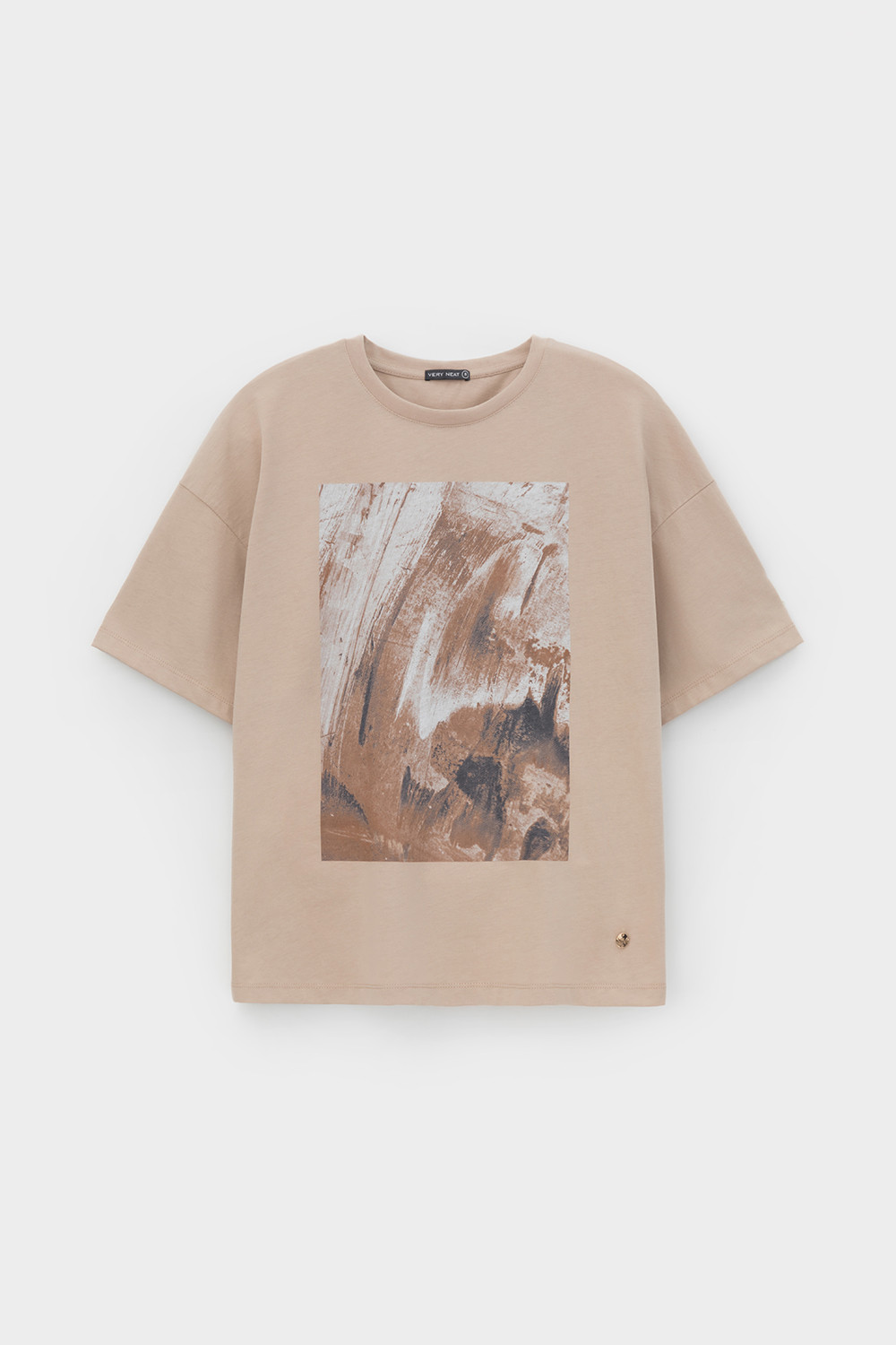 Футболки женские для мам, артикул: ЕВТ 3230, цвет: бежевый, фото 2