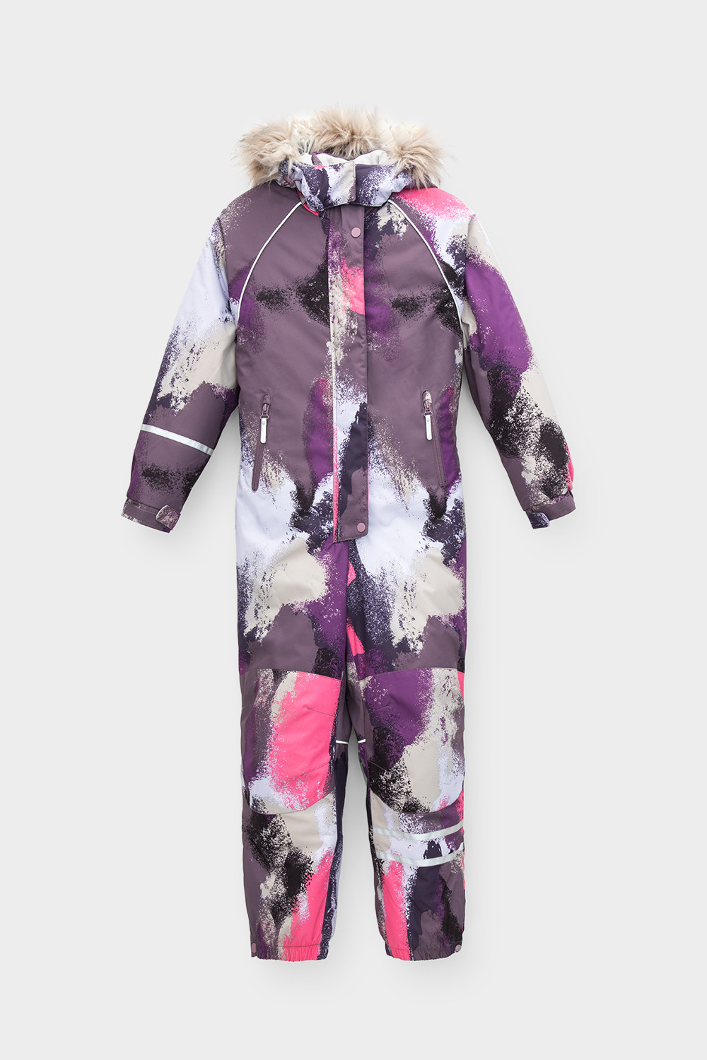 Комбинезоны утепленные для девочки, артикул: ВК 60097/н/3 ГР, цвет: бордовый, фото 2