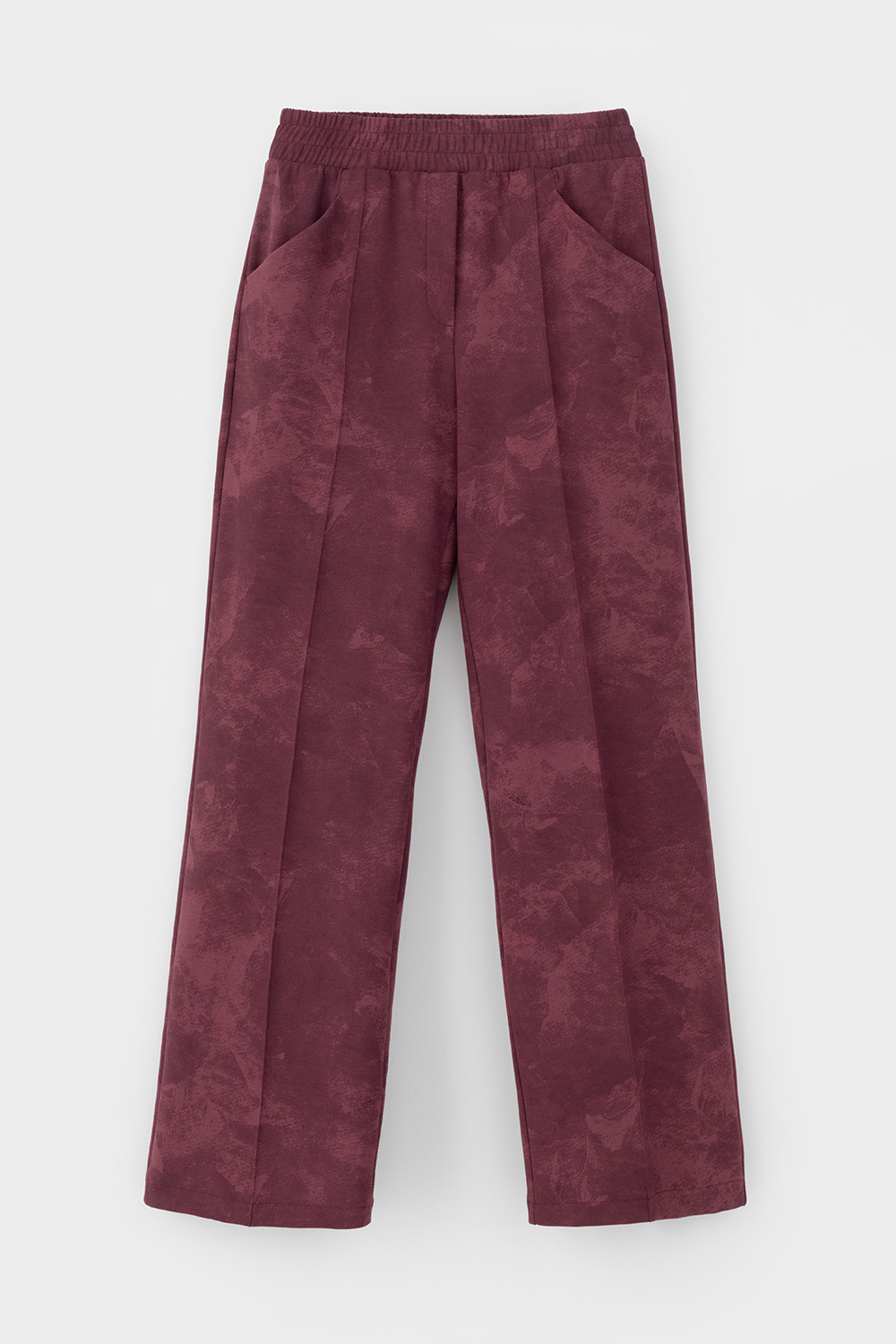 Брюки женские для мам, артикул: ЕВТ 4114, цвет: бордовый, фото 2