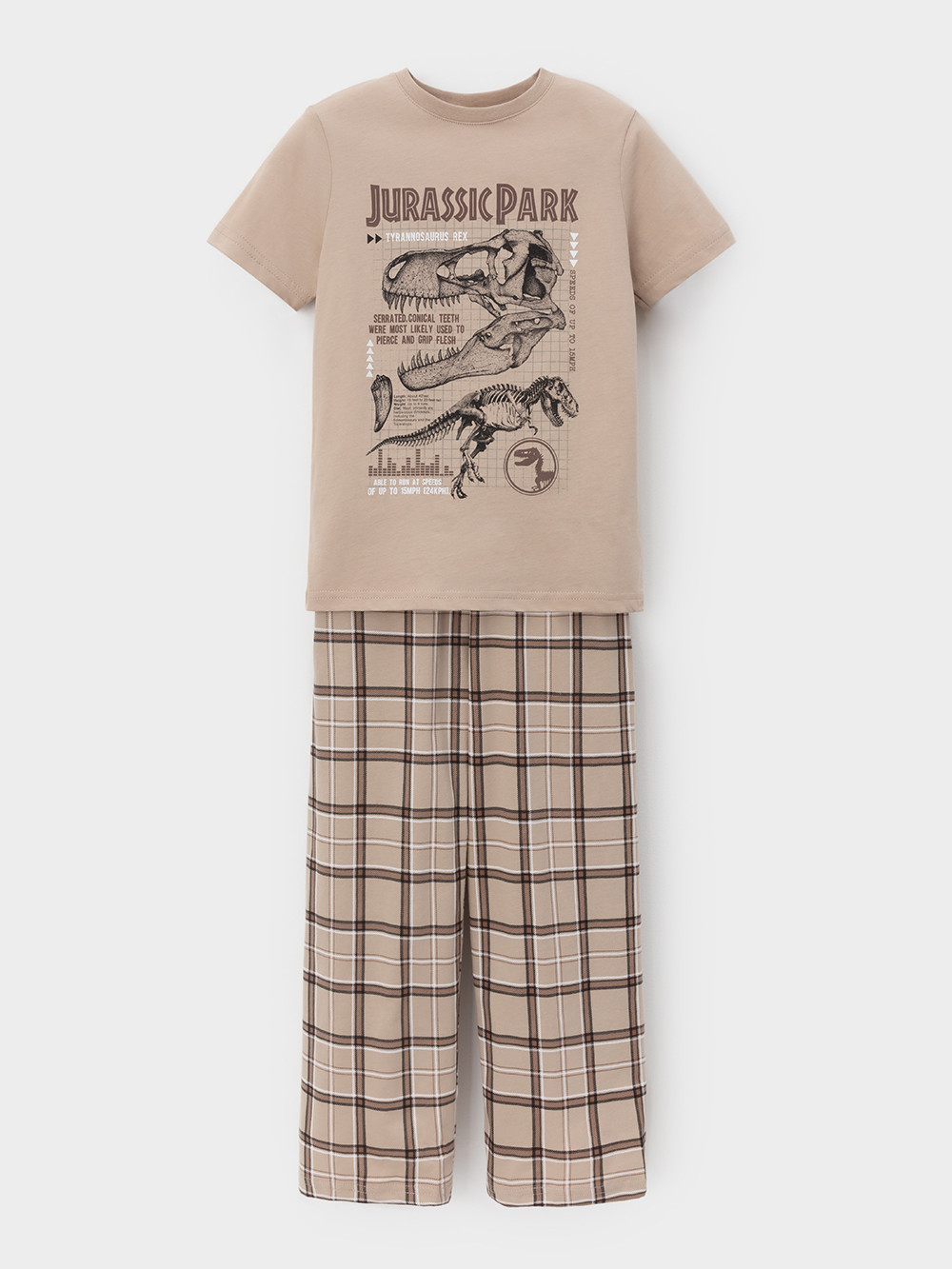 Пижама для мальчика, артикул: К 1599, цвет: бежевый, фото 2