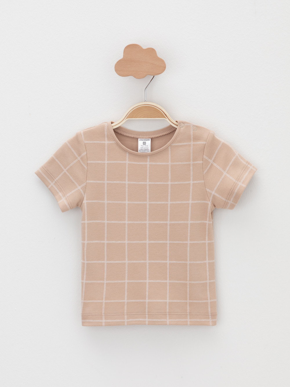 Футболка для новорожденных, артикул: К 301156-2уп, цвет: бежевый, фото 2