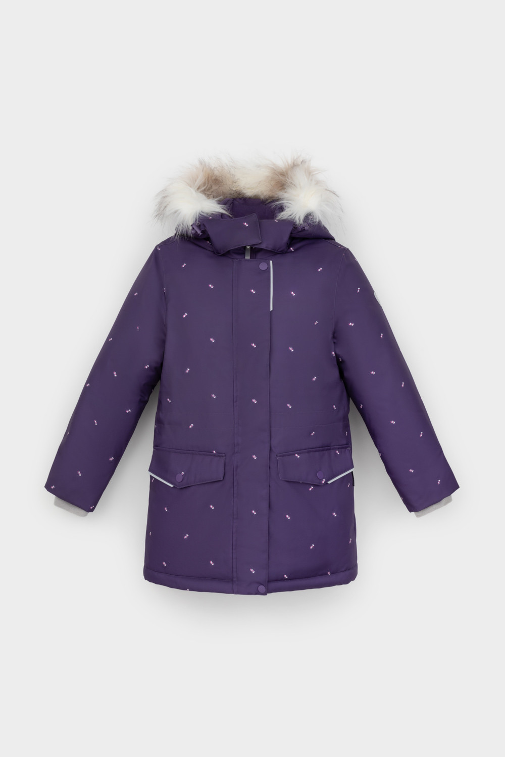 Куртка для девочки, артикул: ВК 38100/н/2 ГР, цвет: фиолетовый, фото 2