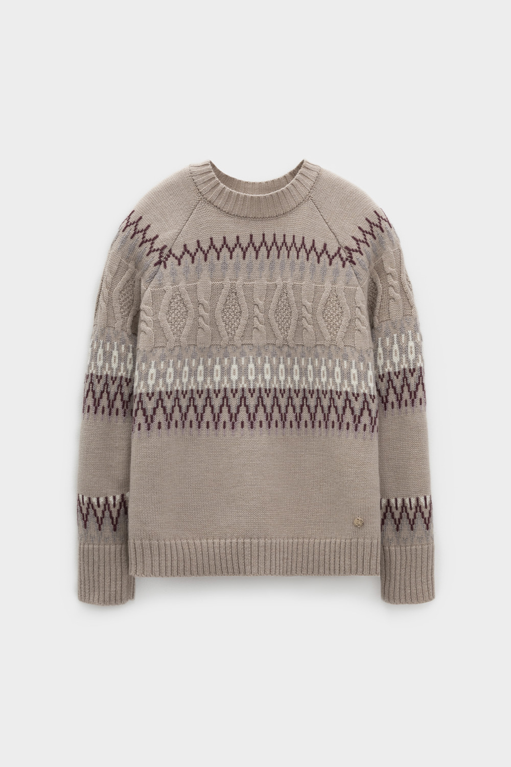 Джемперы женские для мам, артикул: ЕВ 30278/ш, цвет: бежевый, фото 2