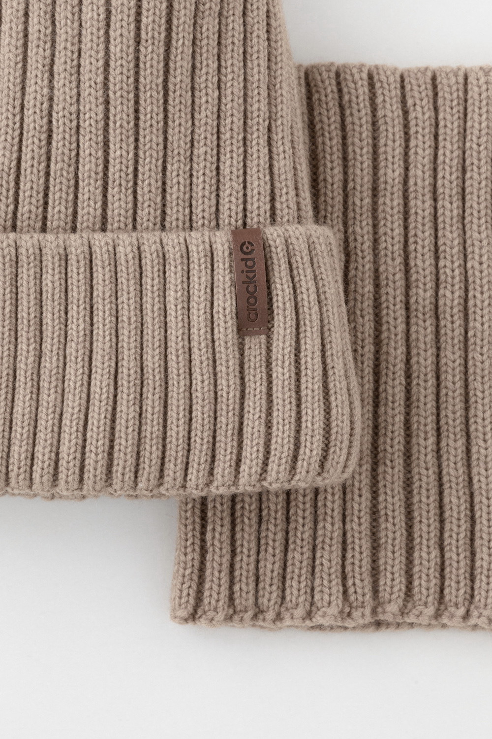 Комплекты вязаные, артикул: КВ 22015/ш, цвет: бежевый, фото 2