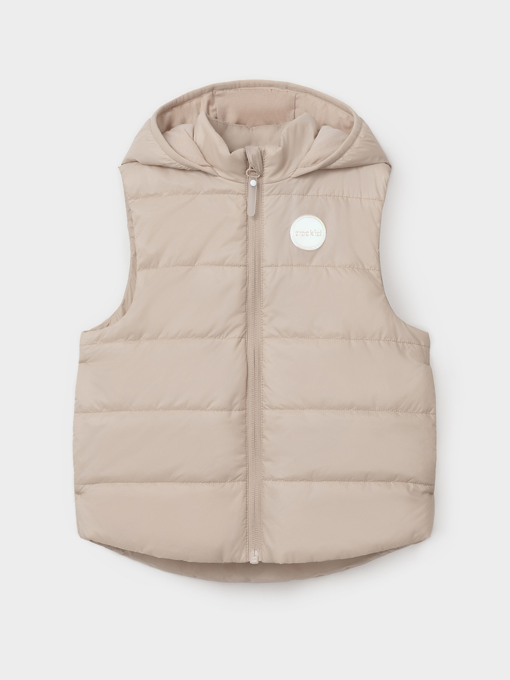 Жилет для девочки, артикул: ВК 35012/3 ГР, цвет: бежевый, фото 2
