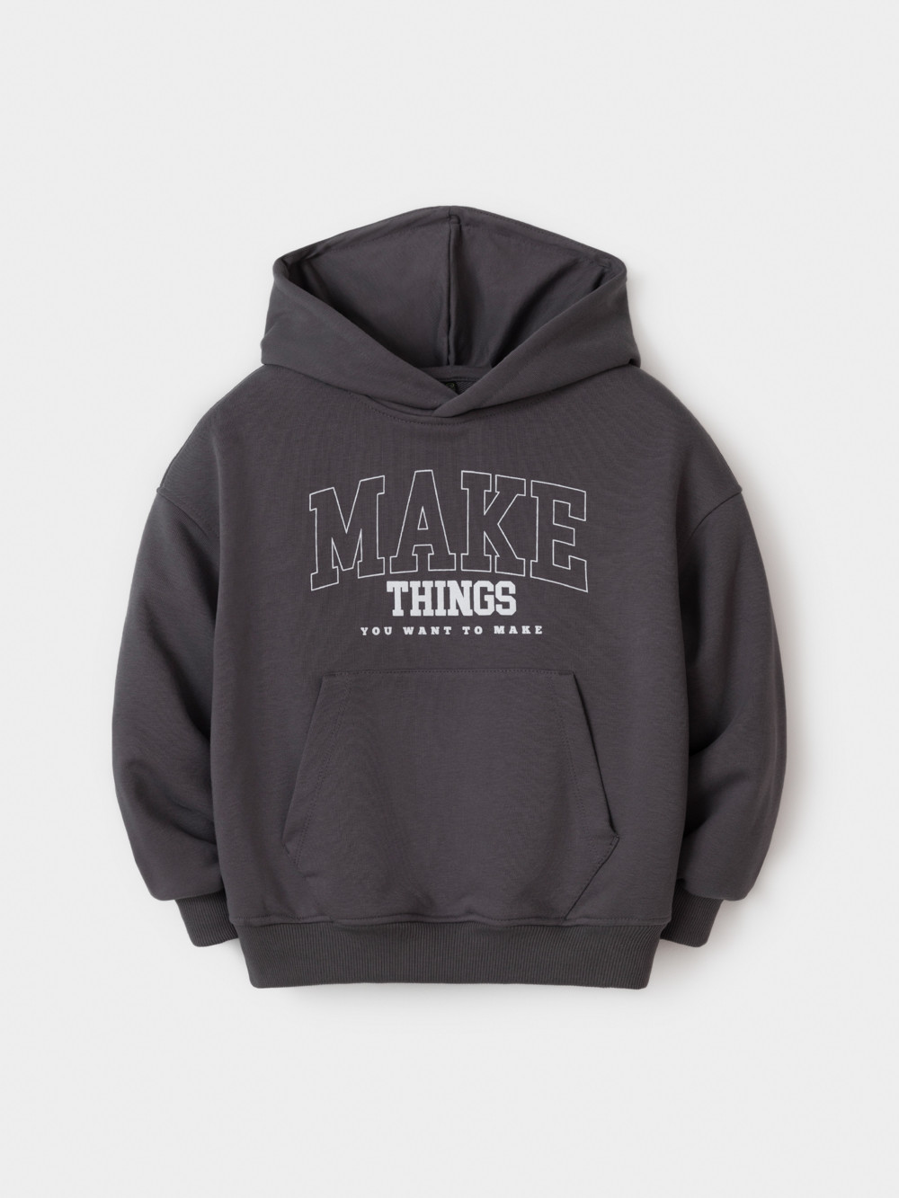 Худи для мальчика, артикул: МП 302920, цвет: темно-серый, фото 2