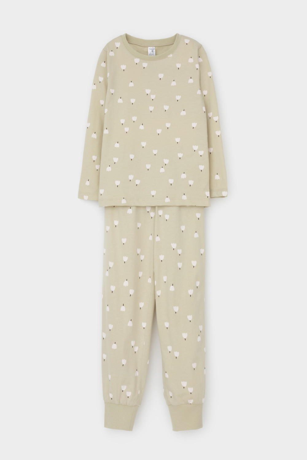 Пижама для девочки, артикул: К 1561, цвет: зеленый, фото 2