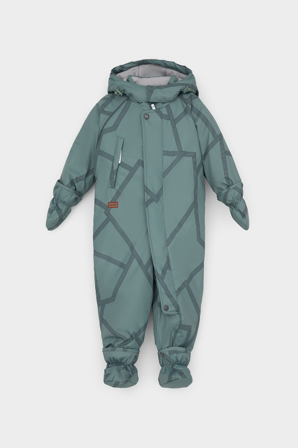 Комбинезоны утепленные для мальчика, артикул: ВК 60032/н/51 Ал, цвет: зеленый, фото 2