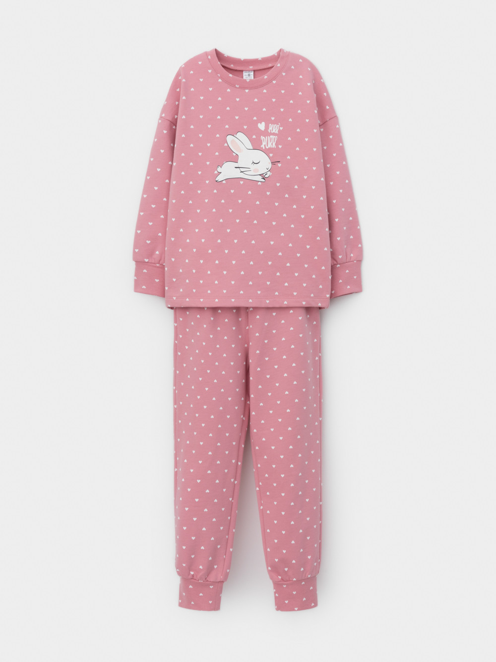 Пижама для девочки, артикул: К 1581/24, цвет: розовый, фото 2
