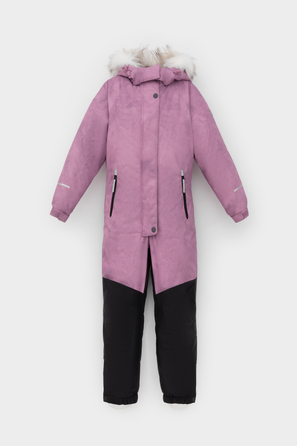 Комбинезоны утепленные для девочки, артикул: ВК 60120/н/5 ГР, цвет: ярко-розовый, фото 2