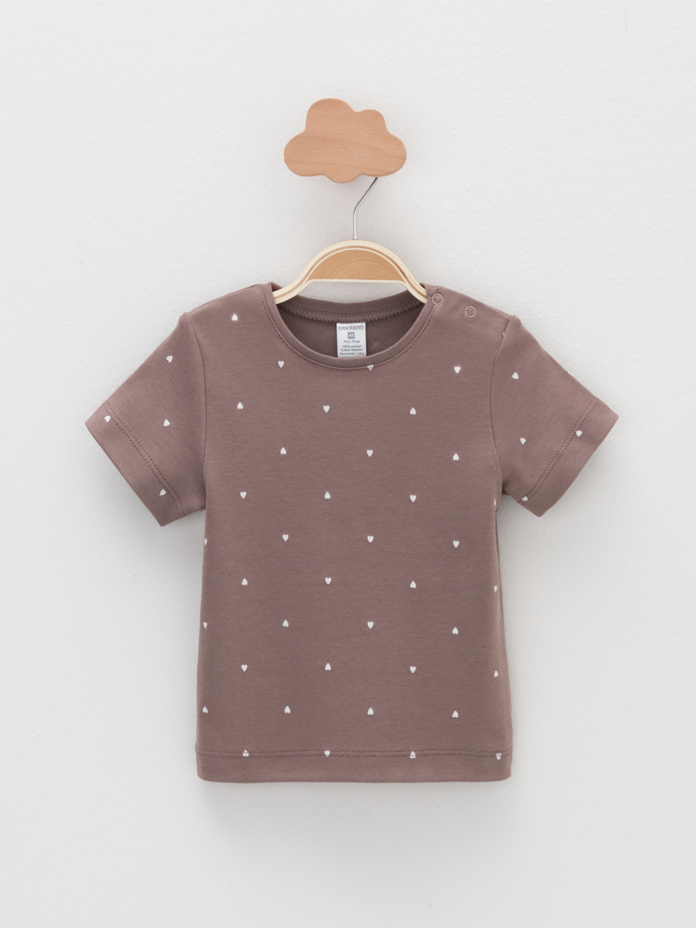 Футболка для новорожденных, артикул: К 301156-2уп, цвет: коричневый, фото 2